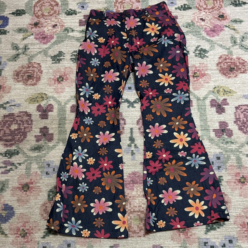 Floral Women’s Bell-Bottom Pants